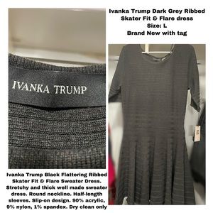 New ivanka skater sweater dress